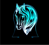TD® USB Cadeaux 7 Couleurs Changeantes Cheval Led Veilleuse 3D LED Bureau Lampe De Table comme Décoration de La Maison