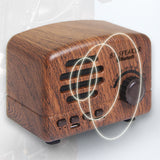 TD® Haut-parleur Bluetooth petit prince mini carte radio sans fil rétro marron petit audio extérieur facile à transporter
