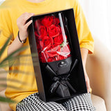 TD® Savon Bouquet Simulation Rose Conservé Fleur Coffret Cadeau Cadeau D'anniversaire Pour Petite Amie Saint Valentin